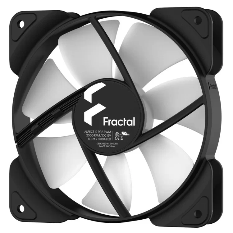продаем Кулер для корпуса Fractal Design Aspect 12 RGB PWM Black Frame (FD-F-AS1-1205) в Украине - фото 4