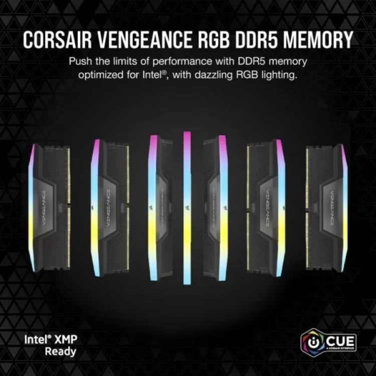 Модуль памяти для компьютера DDR5 32GB (2x16GB) 5200 MHz Vengeance RGB Corsair (CMH32GX5M2B5200C40) обзор - фото 8