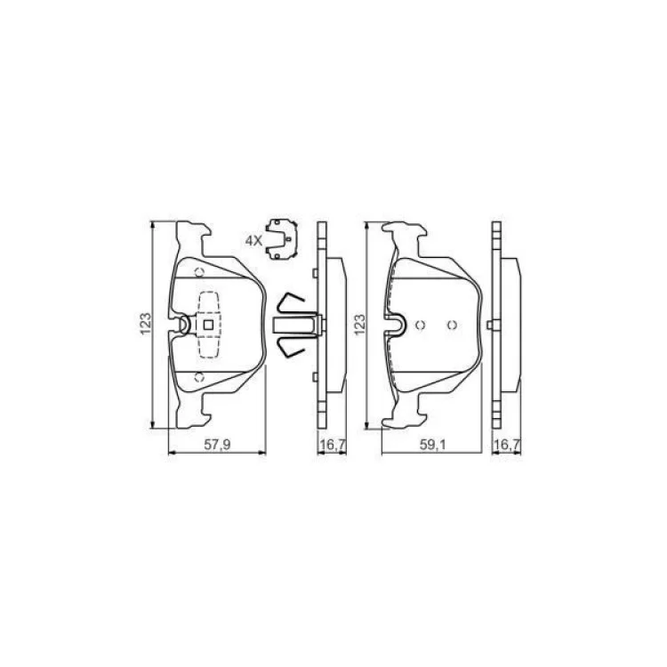 Тормозные колодки Bosch 0 986 494 540