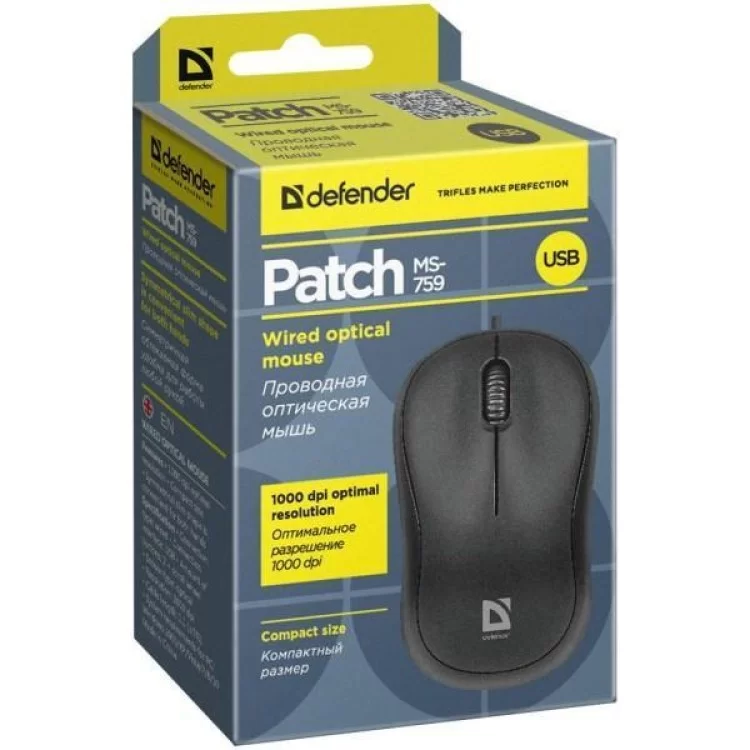 Мишка Defender Patch MS-759 Black (52759) інструкція - картинка 6