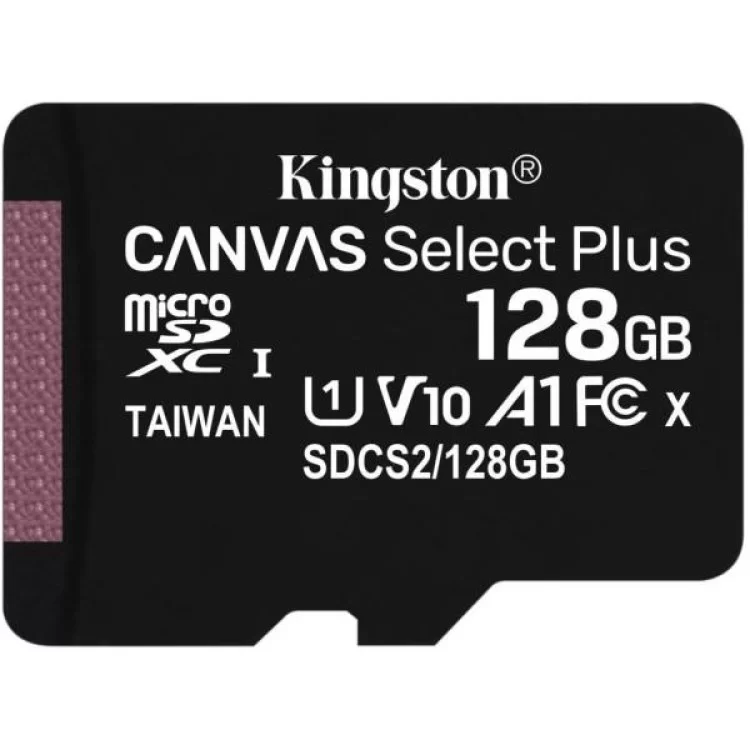Карта памяти Kingston 128GB micSDXC class 10 A1 Canvas Select Plus (SDCS2/128GB) цена 734грн - фотография 2