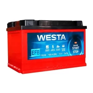 Акумулятор автомобільний Westa 6CT-110 А (0) RED EFB