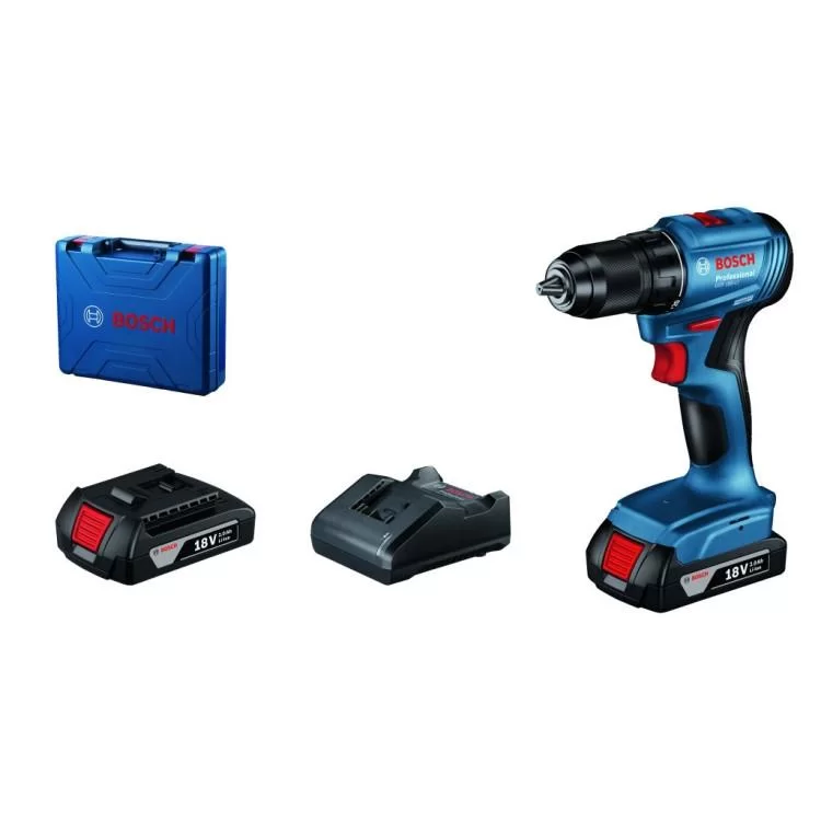 в продажу Шуруповерт Bosch GSR 185-LI, 2х2.0 Ah, ЗП GAL 18V-20, кейс (0.601.9K3.000) - фото 3