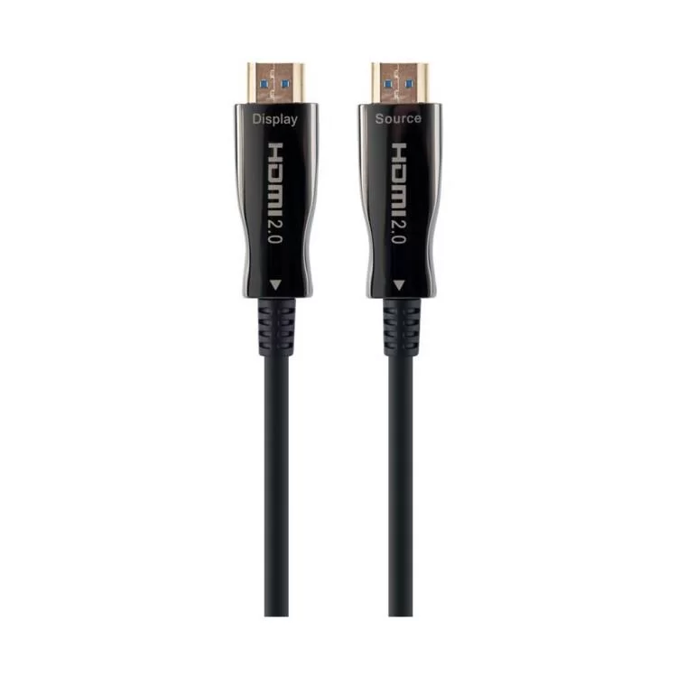 Кабель мультимедійний HDMI to HDMI 10.0m AOC V.2.0, 4K 60Hz Gold Cablexpert (CCBP-HDMI-AOC-10M-02)