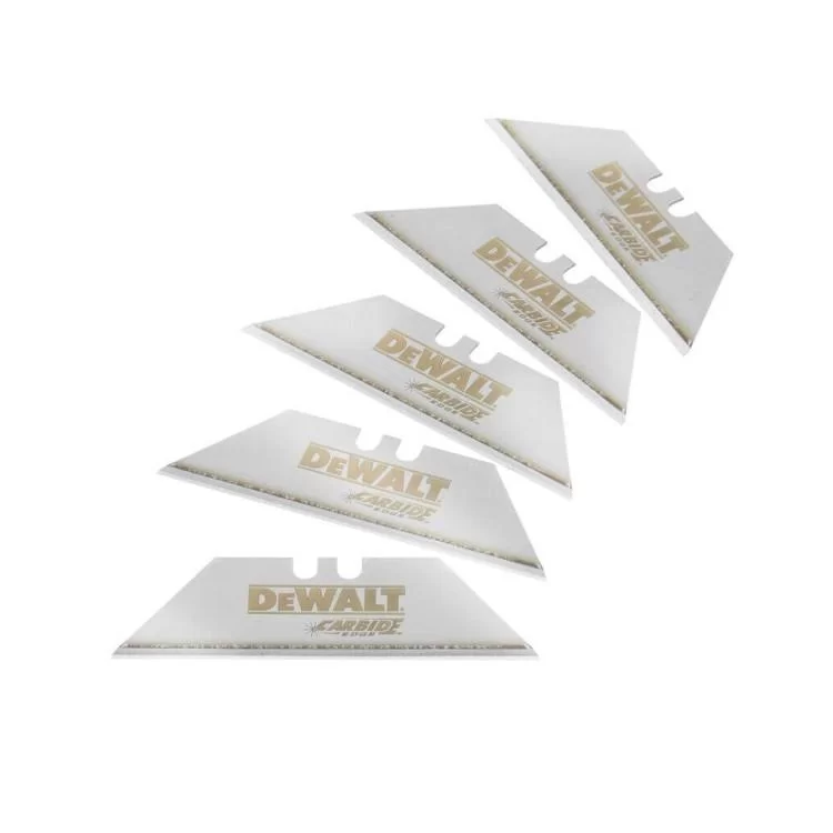 Лезо DeWALT Carbide, трапецеподібна, довжина 62 мм, висота 19 мм, 5 шт. (DWHT0-11131) Лезо DeWALT Carbide, трапецеподібна, довжина 62 мм, висота 19 мм, 5 шт. (DWHT0-11131)
