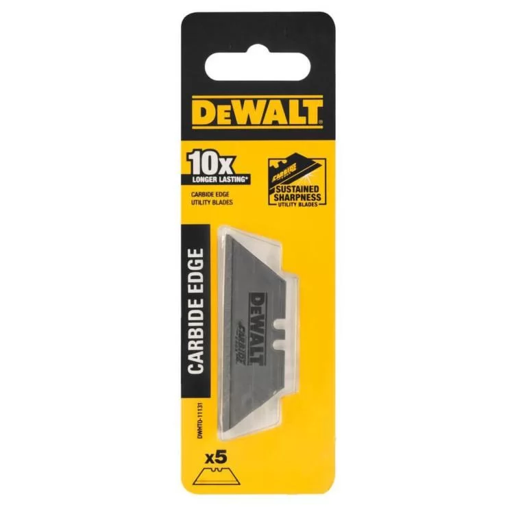 продаємо Лезо DeWALT Carbide, трапецеподібна, довжина 62 мм, висота 19 мм, 5 шт. (DWHT0-11131) в Україні - фото 4