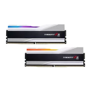 Модуль памяти для компьютера DDR5 32GB (2x16GB) 8000 MHz Trident Z5 RGB Silver G.Skill (F5-8000J3848H16GX2-TZ5RS)