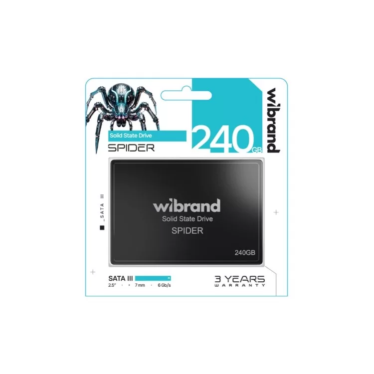 Накопитель SSD 2.5" 240GB Spider Wibrand (WI2.5SSD/SP240GBST) цена 1 086грн - фотография 2