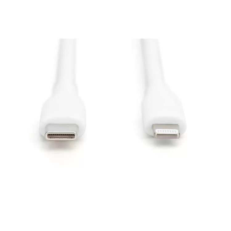 Дата кабель USB-C to Lightning 2.0m USB 2.0 60W silicone white Digitus (AK-600110-020-W) цена 2 244грн - фотография 2