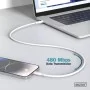 Дата кабель USB-C to Lightning 2.0m USB 2.0 60W silicone white Digitus (AK-600110-020-W)