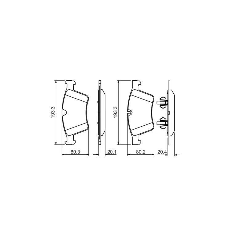 Гальмівні колодки Bosch 0 986 494 427 характеристики - фотографія 7