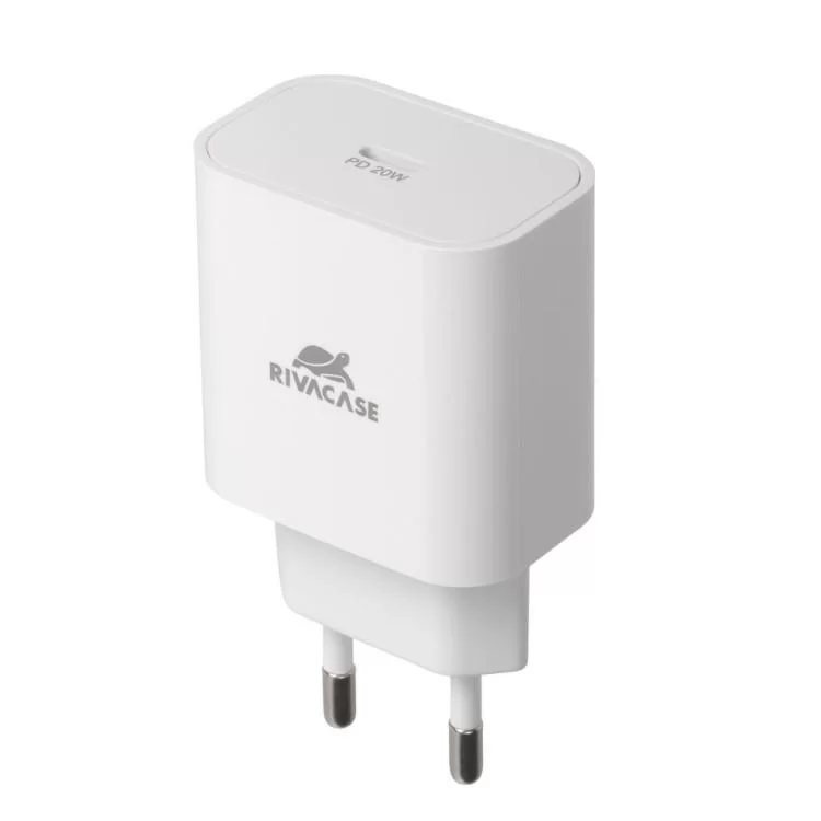 Зарядное устройство RivaCase 1xUSB Type-C PD 20 Вт кабель Type-C white (PS4101 WD4 (White)) - фото 9