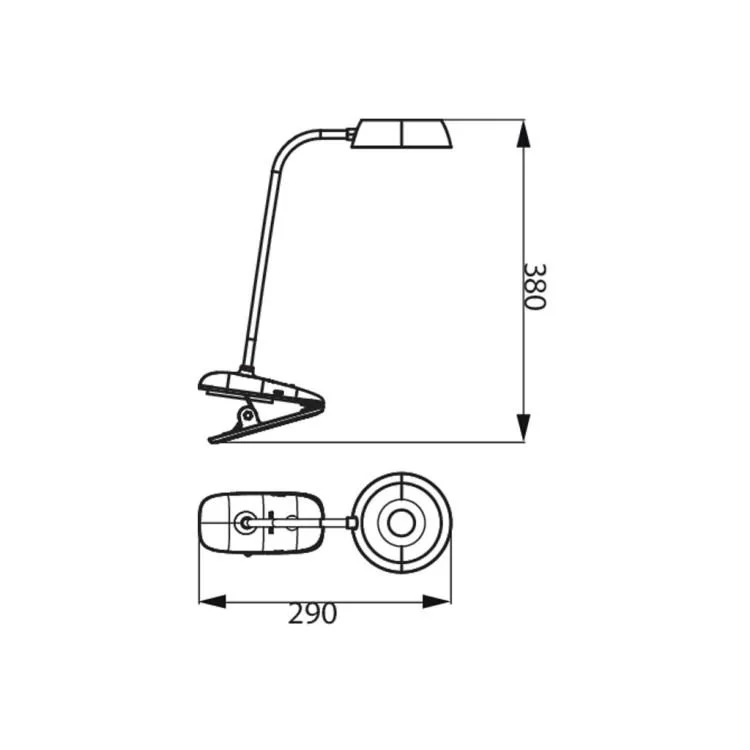 продаем Настольная лампа Philips LED Reading Desk lamp Donutclip 3W, 4000K, 1200mAh (Lithium battery), білий (929003179727) в Украине - фото 4