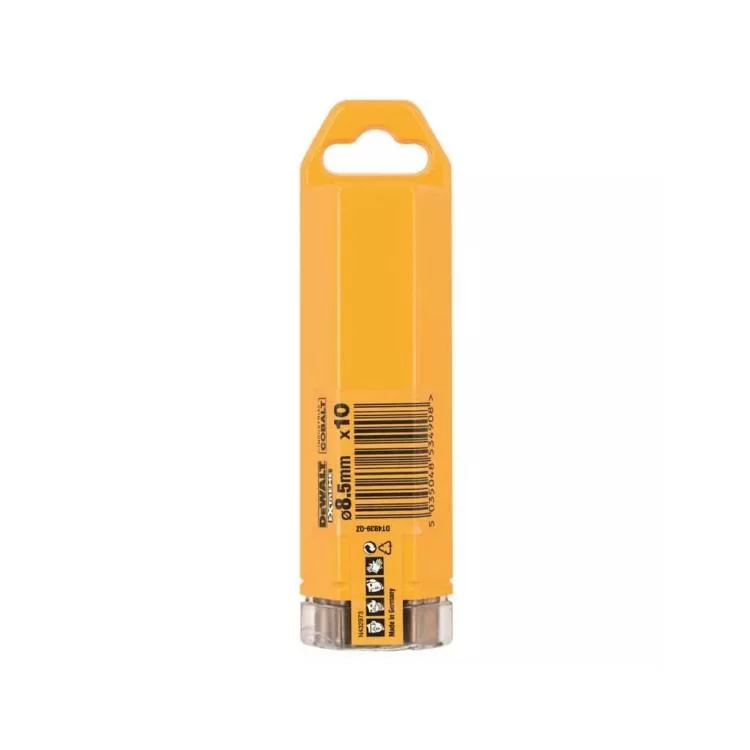 в продажу Свердло DeWALT EXTREME INDUSTRIAL COBALT HSS-CO, 8,5 х 117 х 72 мм, 10 шт (DT4939) - фото 3