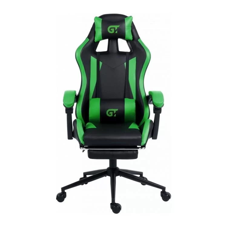 Крісло ігрове GT Racer X-2323 Black/Green ціна 8 838грн - фотографія 2