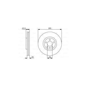 Тормозной диск Bosch 0 986 479 S62