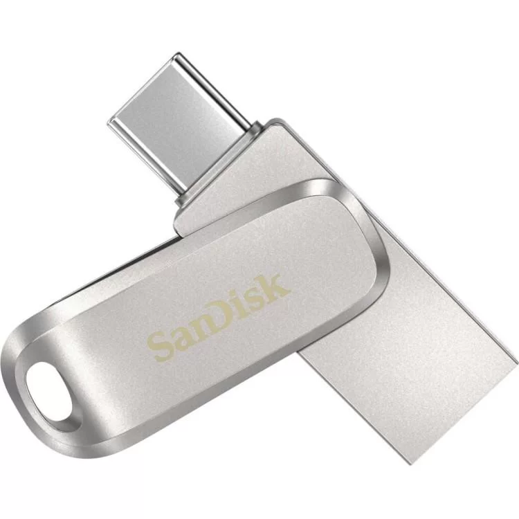 USB флеш накопичувач SanDisk 1TB Ultra Dual Luxe Silver USB 3.2/Type-C (SDDDC4-1T00-G46) ціна 7 625грн - фотографія 2