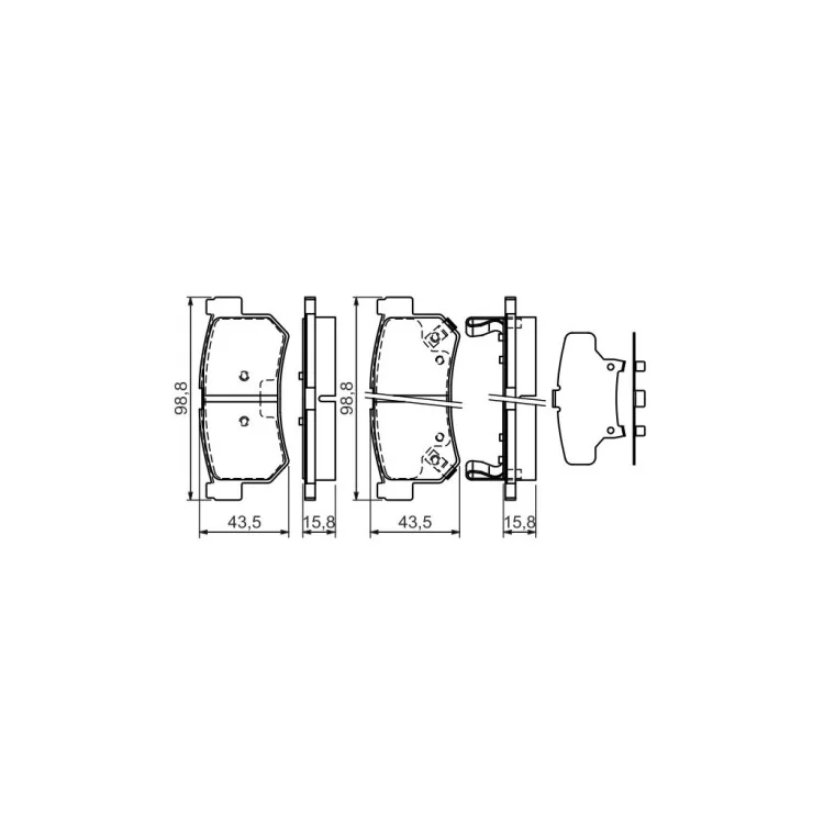 в продаже Тормозные колодки Bosch 0 986 494 237 - фото 3