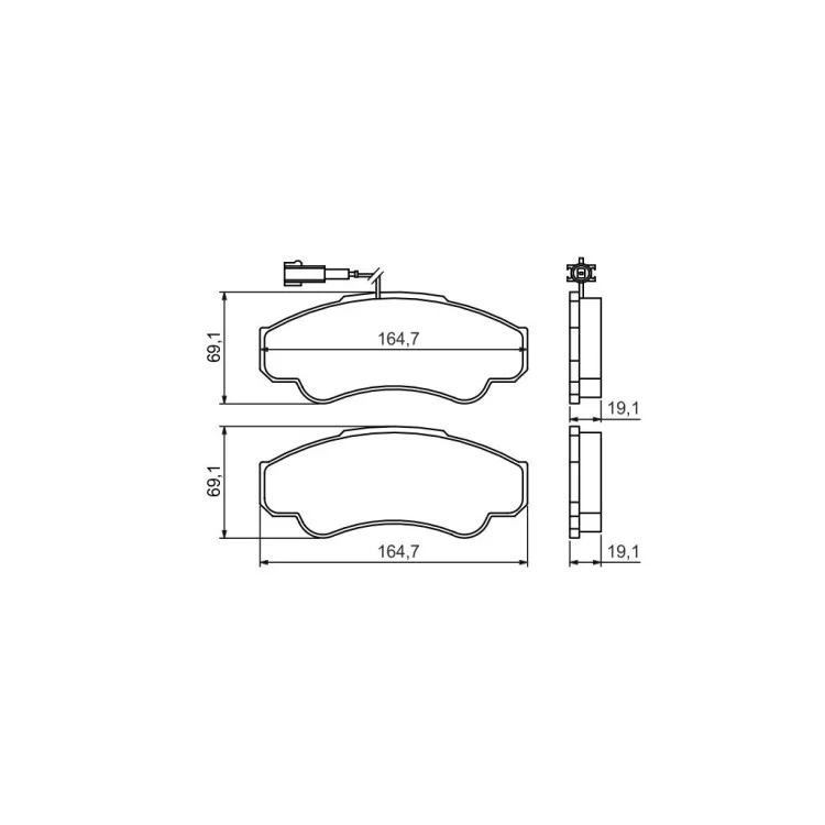 в продаже Тормозные колодки Bosch 0 986 424 769 - фото 3