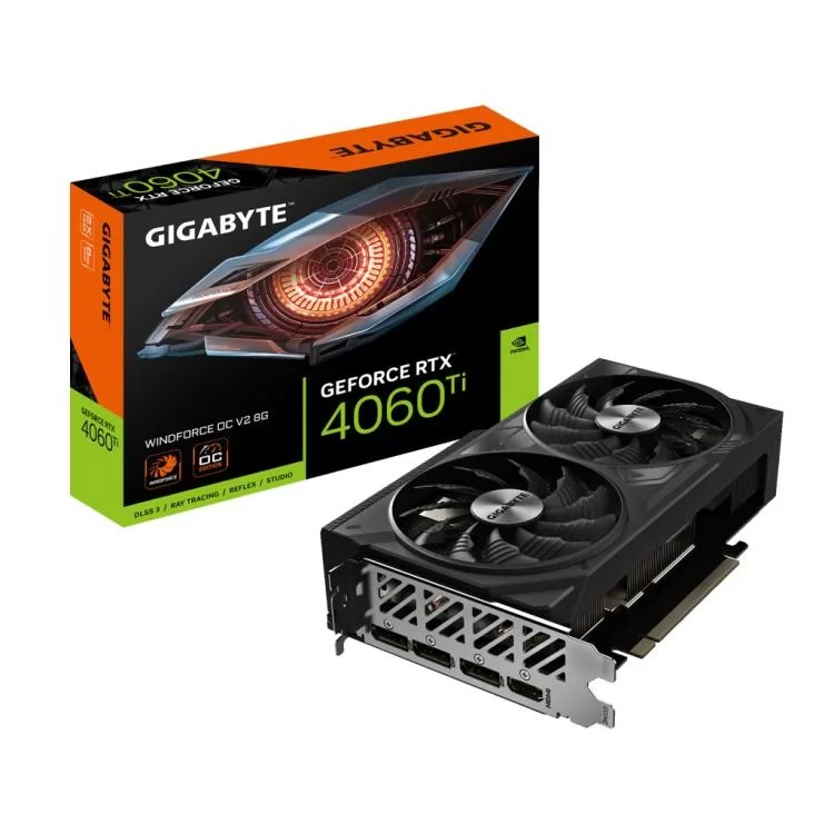 Відеокарта GIGABYTE GeForce RTX4060Ti 8Gb WINDFORCE OC (GV-N406TWF2OCV2-8GD) огляд - фото 8