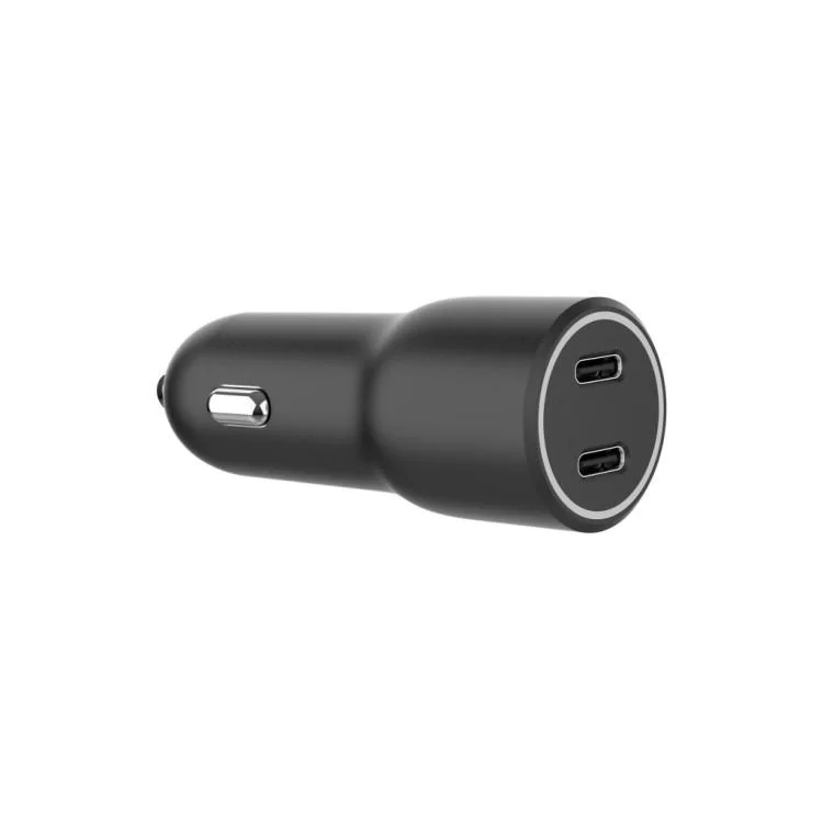 Зарядний пристрій Gembird 2xUSB-C (PD 20W) black (TA-UC-C2PD40-CAR-01) ціна 286грн - фотографія 2