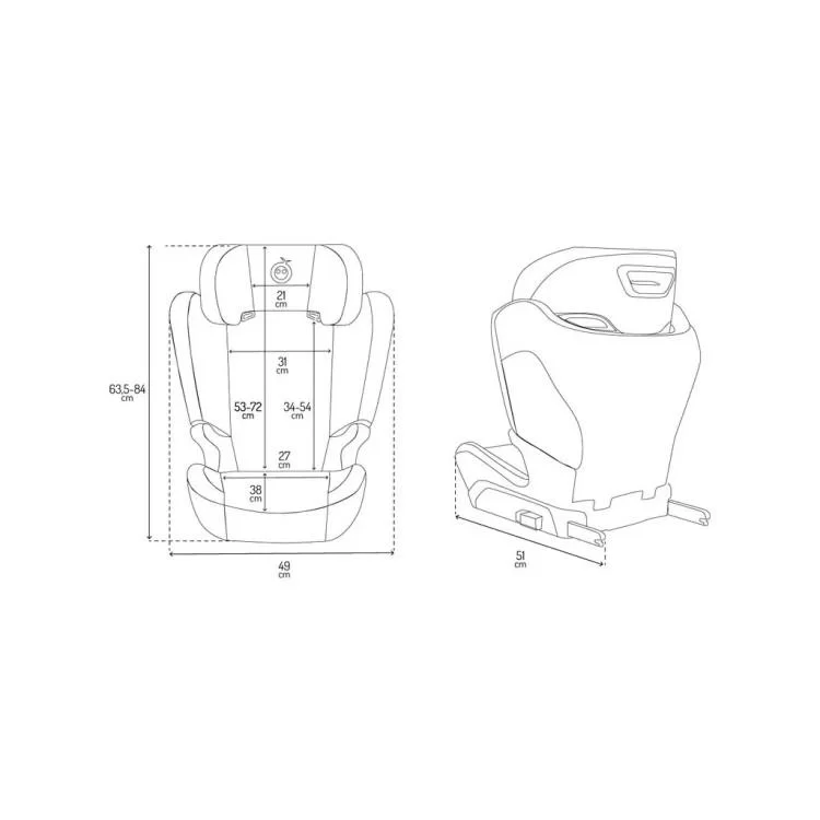 Автокрісло MoMi MEI gray 100-150 см (FOSA00027) характеристики - фотографія 7