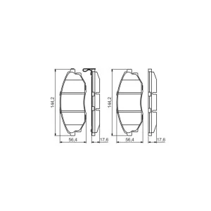 Тормозные колодки Bosch 0 986 495 353