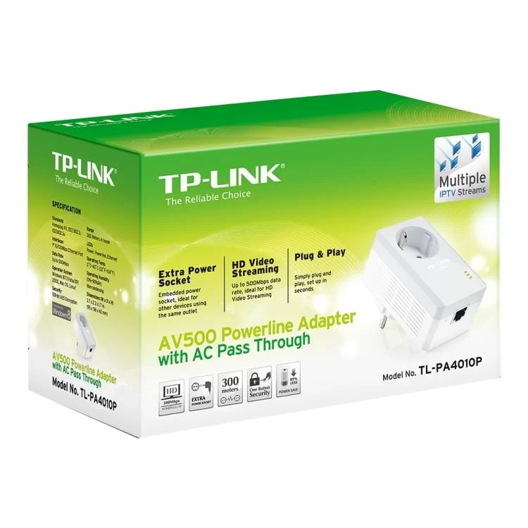 Адаптер Powerline TP-Link TL-PA4010P KIT отзывы - изображение 5