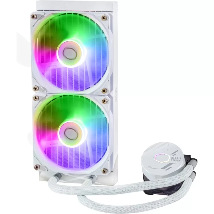 продаємо Система рідинного охолодження CoolerMaster MasterLiquid 240L Core ARGB White (MLW-D24M-A18PZ-RW) в Україні - фото 4