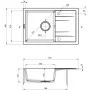 Мойка кухонная Deante Corio + зміш. BME 024N (ZRCP2113)