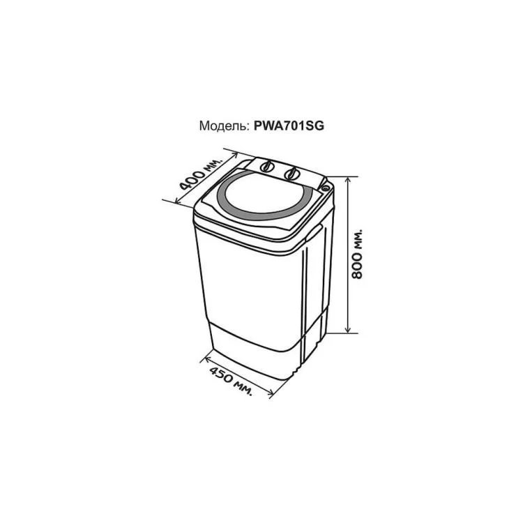 Пральна машина PRIME Technics PWA701SG - фото 11