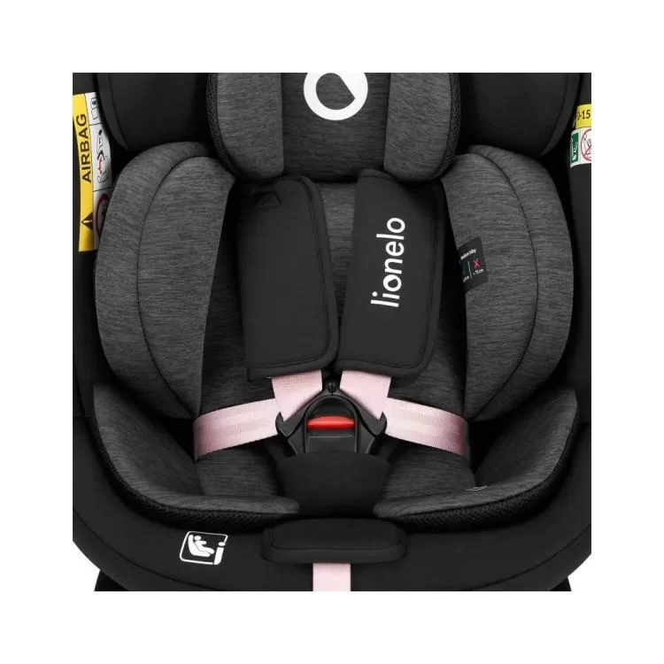 Автокрісло Lionelo Navy I-Size Black Pink (LO-NAVY I-SIZE BLACK PINK) огляд - фото 8