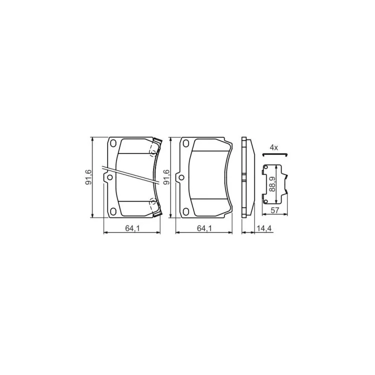 Гальмівні колодки Bosch 0 986 461 141 відгуки - зображення 5