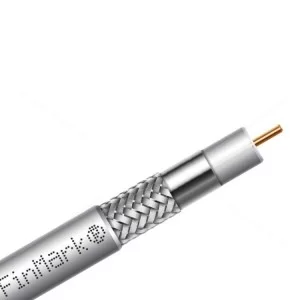 Кабель телевизионный FinMark RG-690, CU, double shielding, 100м (F690BVcu-WB_100_white)