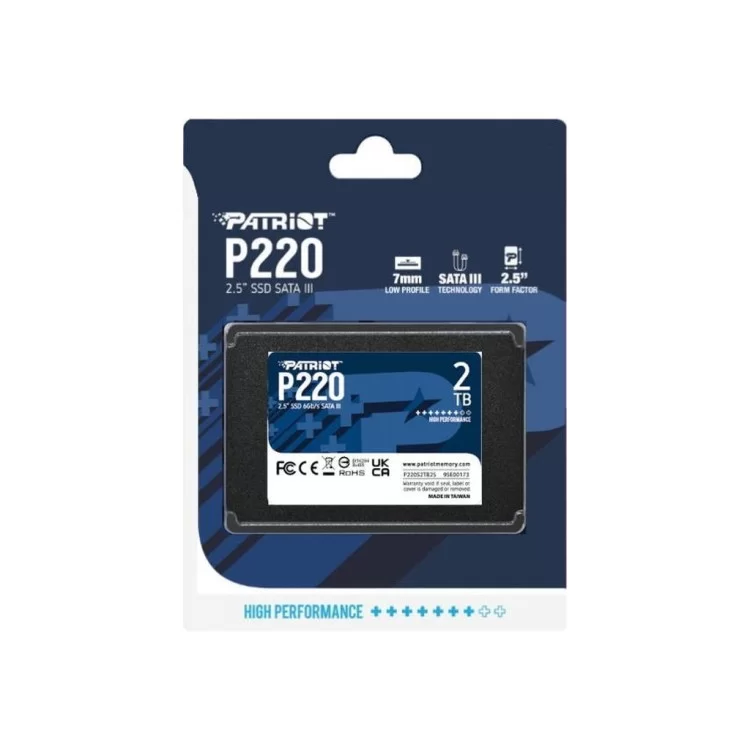 продаємо Накопичувач SSD 2.5" 2TB P220 Patriot (P220S2TB25) в Україні - фото 4