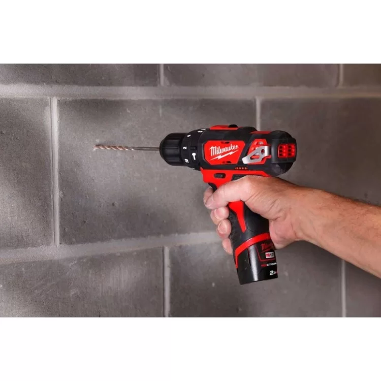 Шуруповерт Milwaukee M12 BPD-202C, 2x2Ah, кейс (4933441940) - фото 10