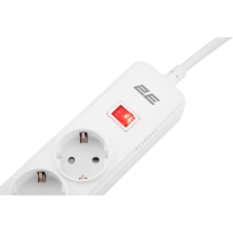 продаємо Мережевий фільтр живлення 2E 5XSchuko, 3G*1.5мм, 3*USB-A, 2м, white (2E-SP515M2USBWH) в Україні - фото 4