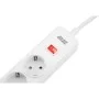 Мережевий фільтр живлення 2E 5XSchuko, 3G*1.5мм, 3*USB-A, 2м, white (2E-SP515M2USBWH)