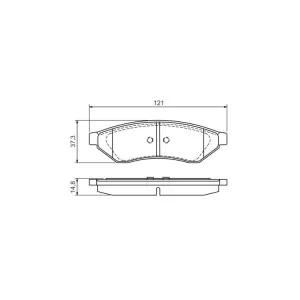 Тормозные колодки Bosch 0 986 494 172