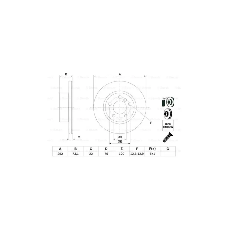 Тормозной диск Bosch 0 986 479 214 отзывы - изображение 5