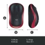 Мышка Logitech M185 red (910-002240)