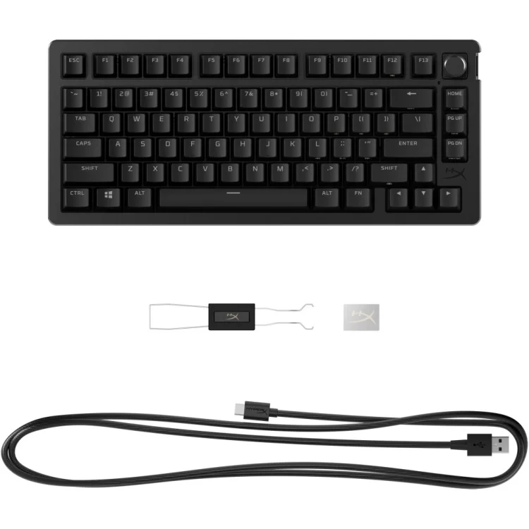 Клавиатура HyperX Alloy Rise 75 PBT HX Red USB UA Black (7G7A4AA) отзывы - изображение 5