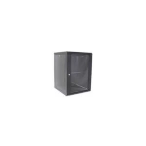 Шафа настінна Hypernet 15U 19" 600x600 (WMNC66-15U-FLAT-AC-BLACK)