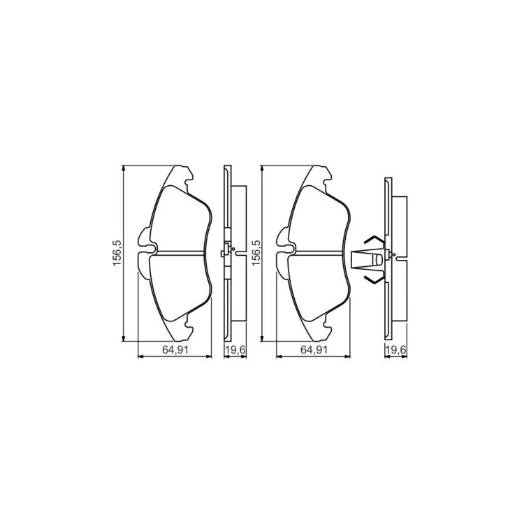 Тормозные колодки Bosch 0 986 495 245 характеристики - фотография 7