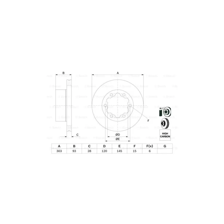 Гальмівний диск Bosch 0 986 479 296 відгуки - зображення 5