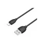 Дата кабель USB 2.0 AM to Lightning 1.0m BX19 Benefit 3A Black BOROFONE (BX19LB)