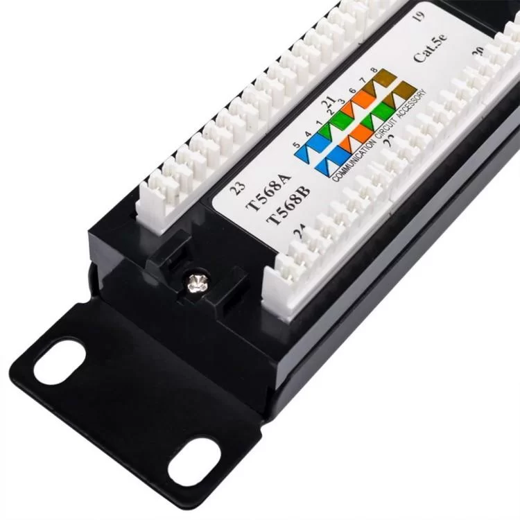 Патч-панель Atcom 19" 24 порта UTP (P5124) - фотографія 2