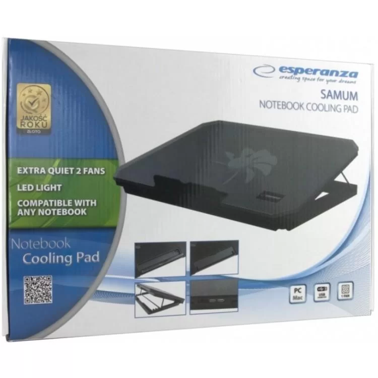 в продаже Подставка для ноутбука Esperanza Samum Notebook Cooling Pad all types (EA141) - фото 3