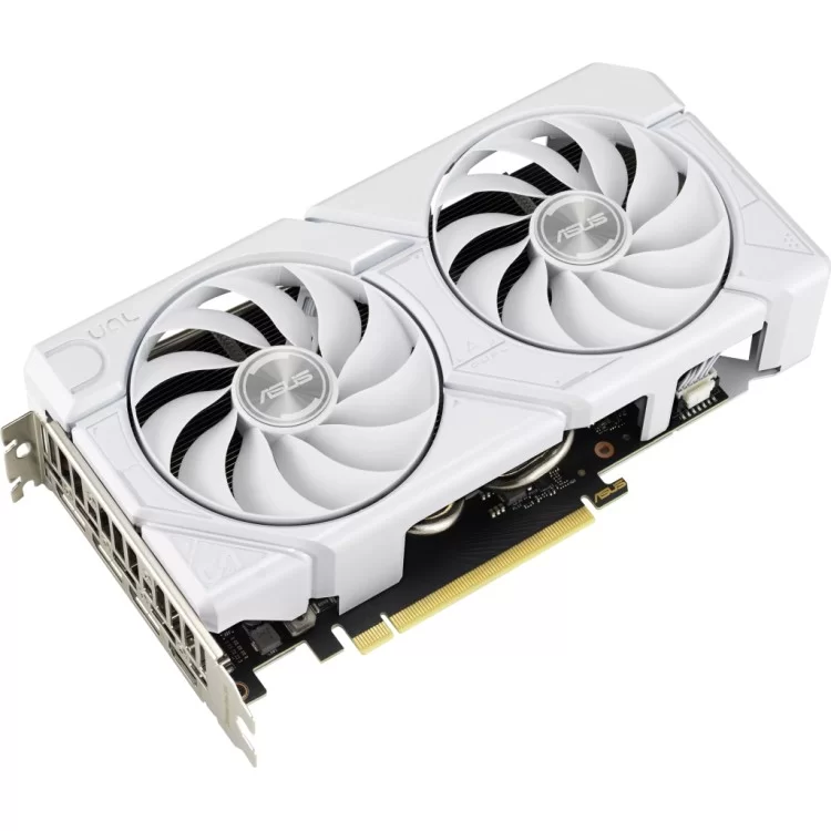 Відеокарта ASUS GeForce RTX4070 SUPER 12Gb DUAL OC WHITE EVO (DUAL-RTX4070S-O12G-EVO-WHITE) ціна 57 310грн - фотографія 2