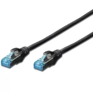 Патч-корд Digitus 5м, cat.5e, SF-UTP, AWG 26/7, black (DK-1531-050/BL)